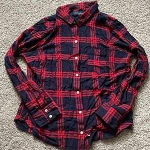 Red and black long sleeve flannel